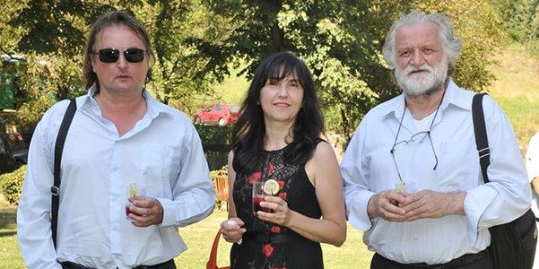 Laslo Blašković, Violeta Milošević i Vladimir Šekularac sa koktelom Ljuba Nenadović